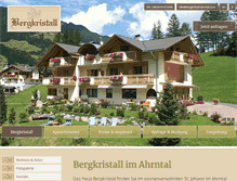Tablet Screenshot of bergkristall-ahrntal.com